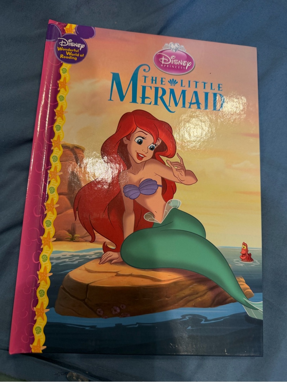 Disney The Little Mermaid Book - Red Hair, Purple Top, Green Tail